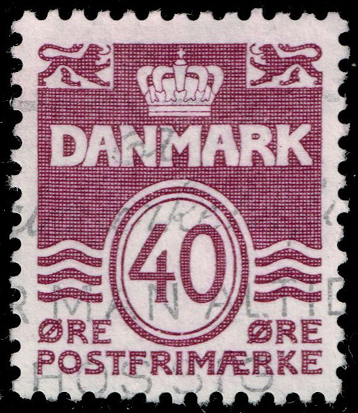 Denmark #689 Wavy Lines; Used