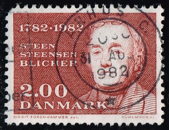 Denmark #727 Steen Steensen Blicher; Used