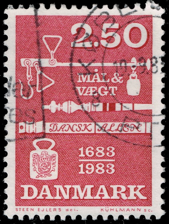 Denmark #740 Weights & Measures Ordinance; Used