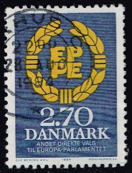 Denmark #753 European Elections; Used