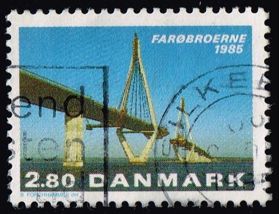 Denmark #776 Faro-Falster Bridge; Used