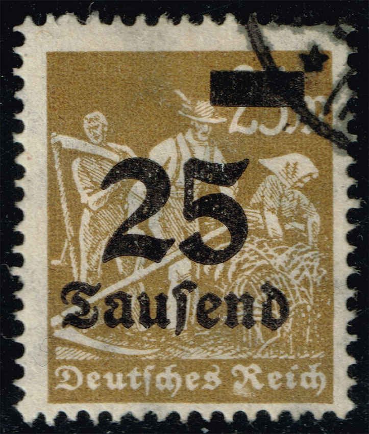 Germany #247 Farmers - Surcharged; Used