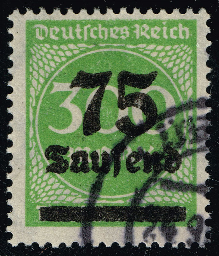Germany #250 Numeral - Surcharged; Used