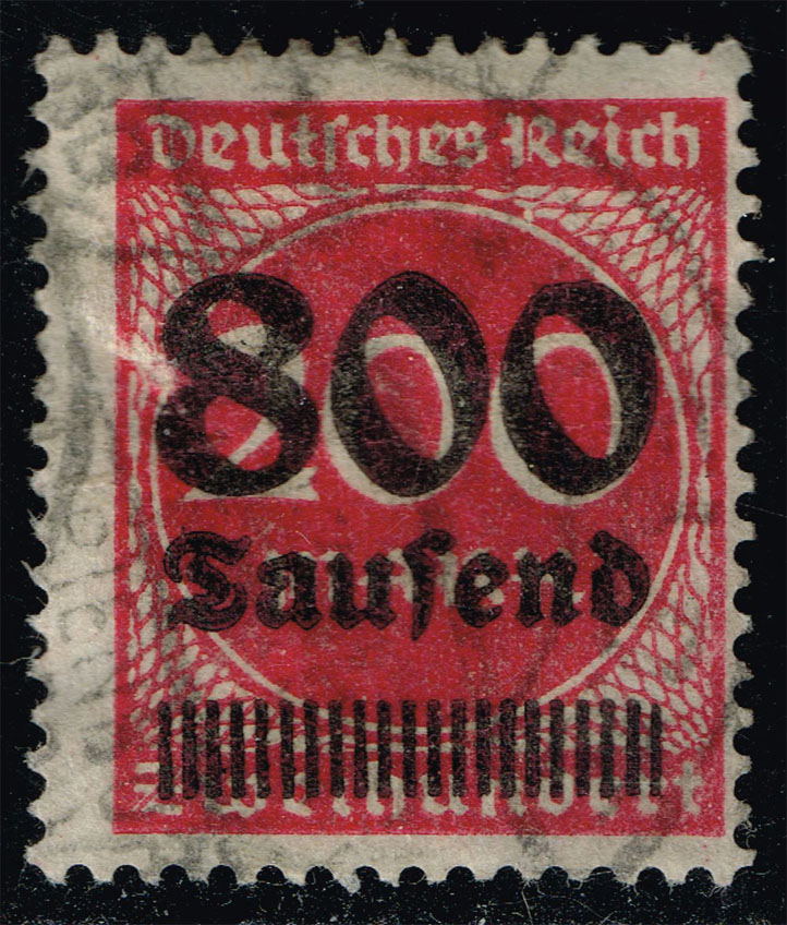 Germany #263 Numeral - Surcharged; Used