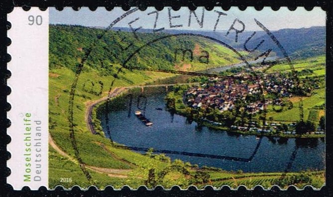 Germany #2913 Moselle River Bend; Used