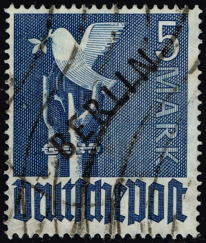 Germany #9N20 Peace Dove; Used with APS Cert - Click Image to Close