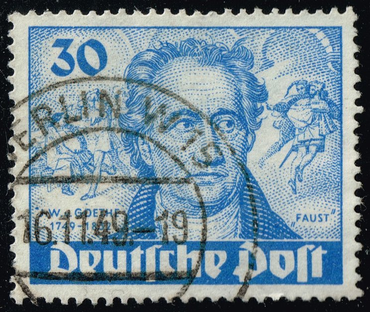 Germany #9N63 Goethe and Faust; Used