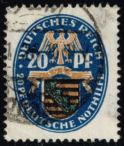 Germany #B14 Arms of Saxony; Used