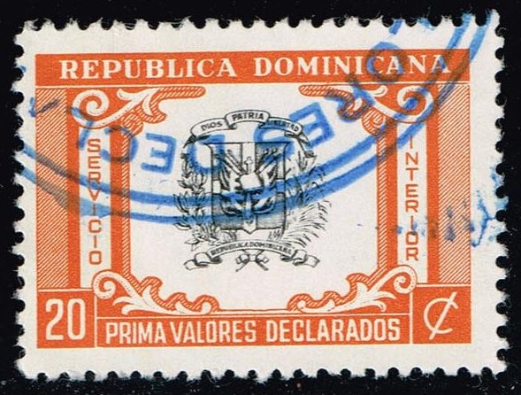 Dominican Rep. #G39 Insured Letter Stamp; Used