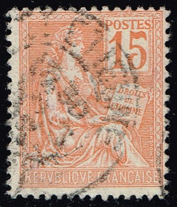 France #134 The Rights of Man; Used