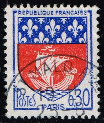 France #1095 Arms of Paris; Used