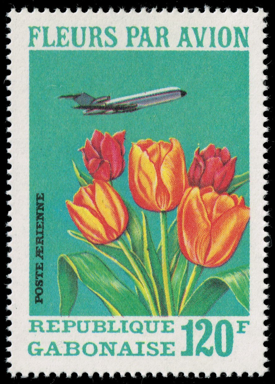 Gabon #C111 Tulips; MNH