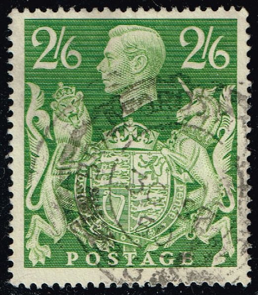 Great Britain #249A King George VI & Royal Arms; Used
