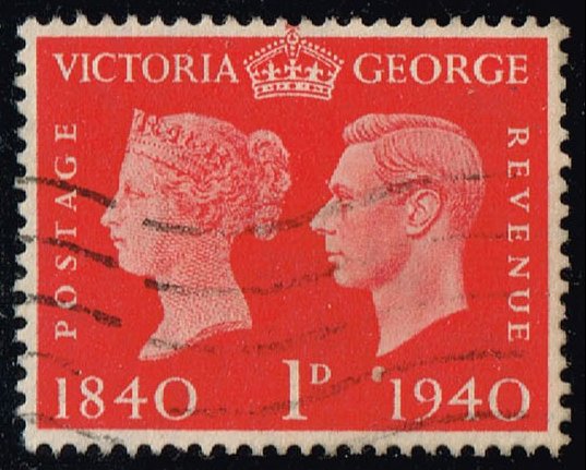 Great Britain #253 Victoria and George VI; Used