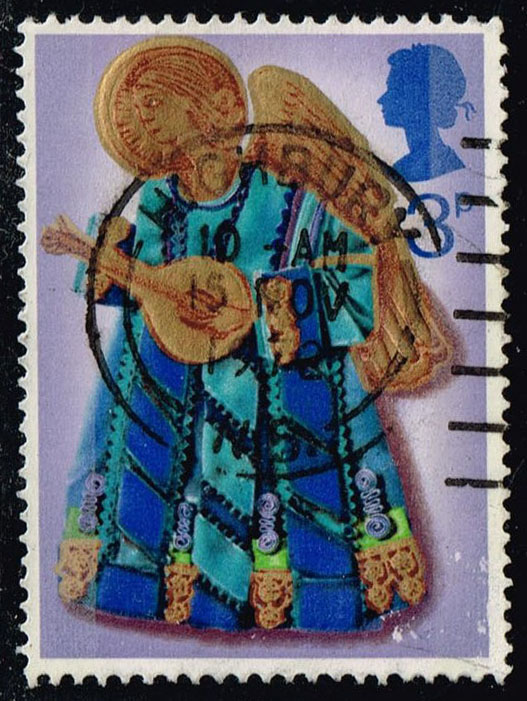Great Britain #681 Angel with Lute; Used
