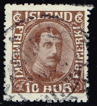 Iceland #181 King Christian X; Used
