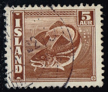 Iceland #219c Codfish; Used