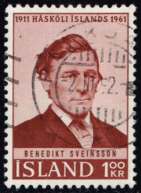 Iceland #342 Benedikt Sveinsson; Used