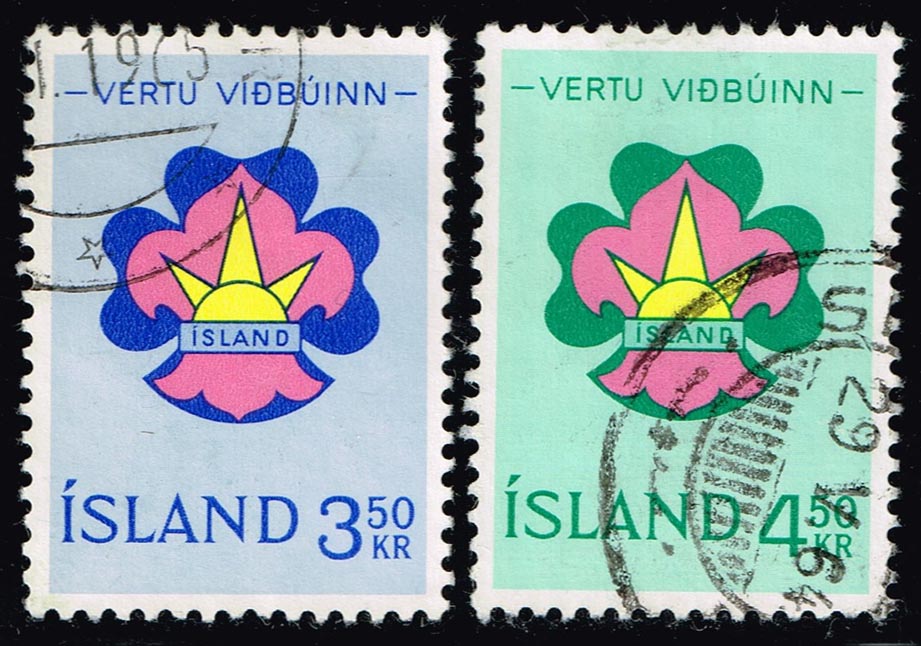 Iceland #360-361 Boy Scouts Set of 2; Used