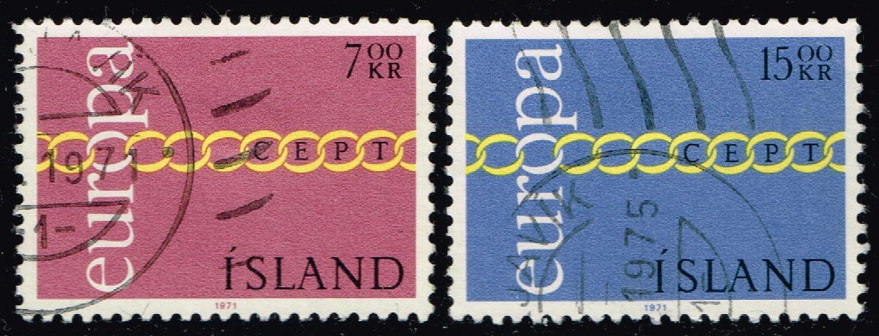 Iceland #429-430 Europa CEPT Set of 2; Used