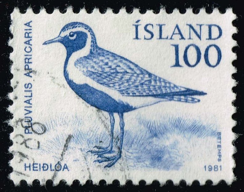 Iceland #544 Golden Plover Bird; Used