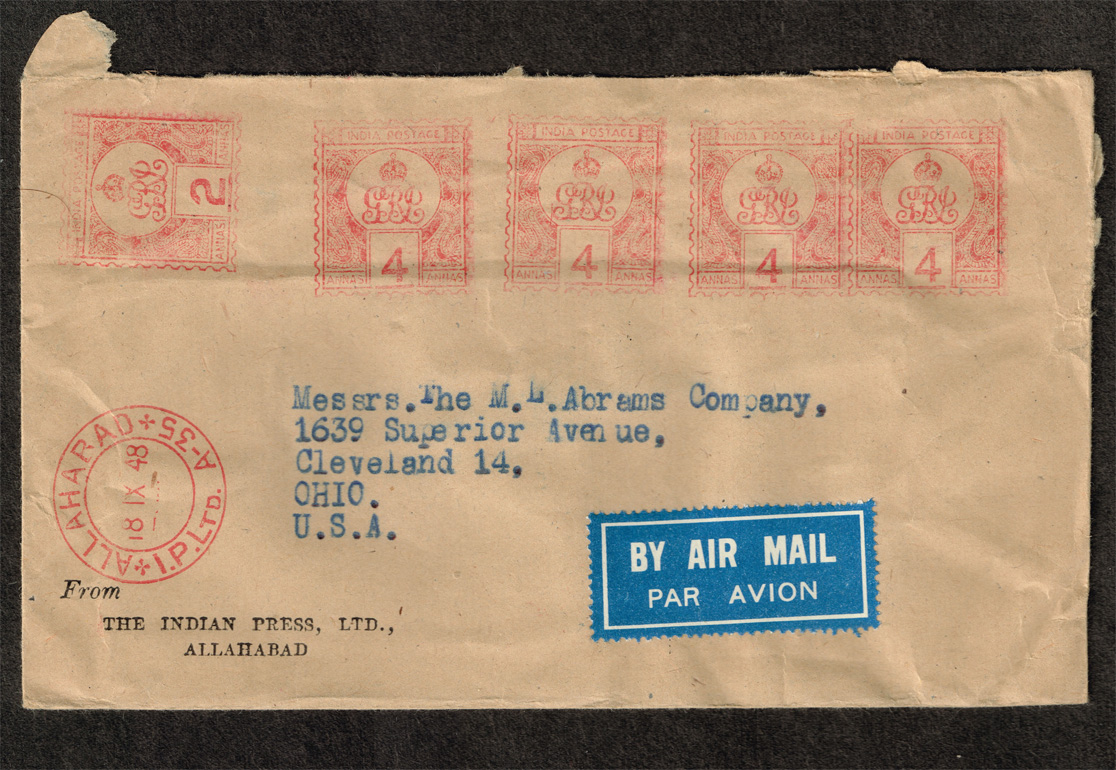 India Cover with Meters; Used