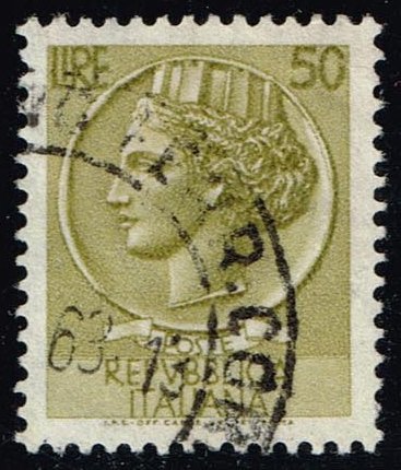 Italy #683 Italia from Syracusean Coin; Used