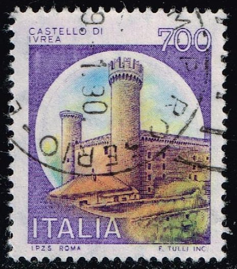 Italy #1428 Ivrea Castle; Used