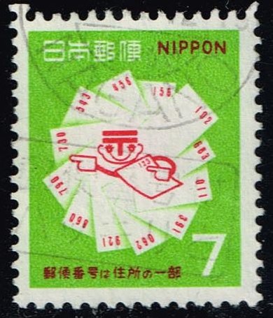 Japan #997 Postcards and Postal Code Symbols; Used