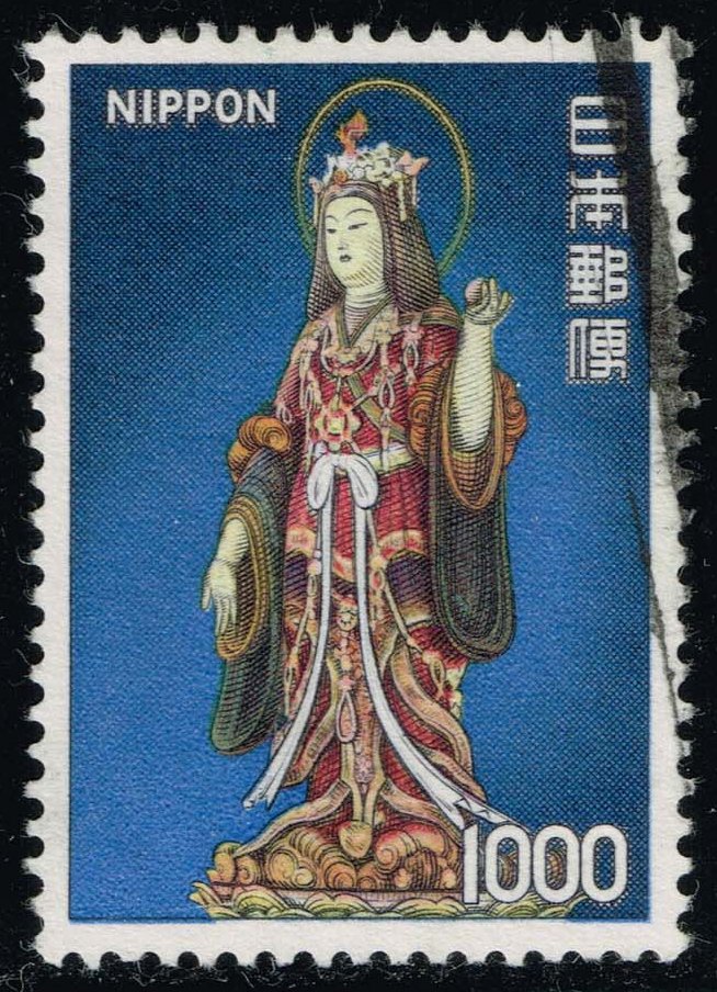 Japan #1087 Goddess Kissho; Used