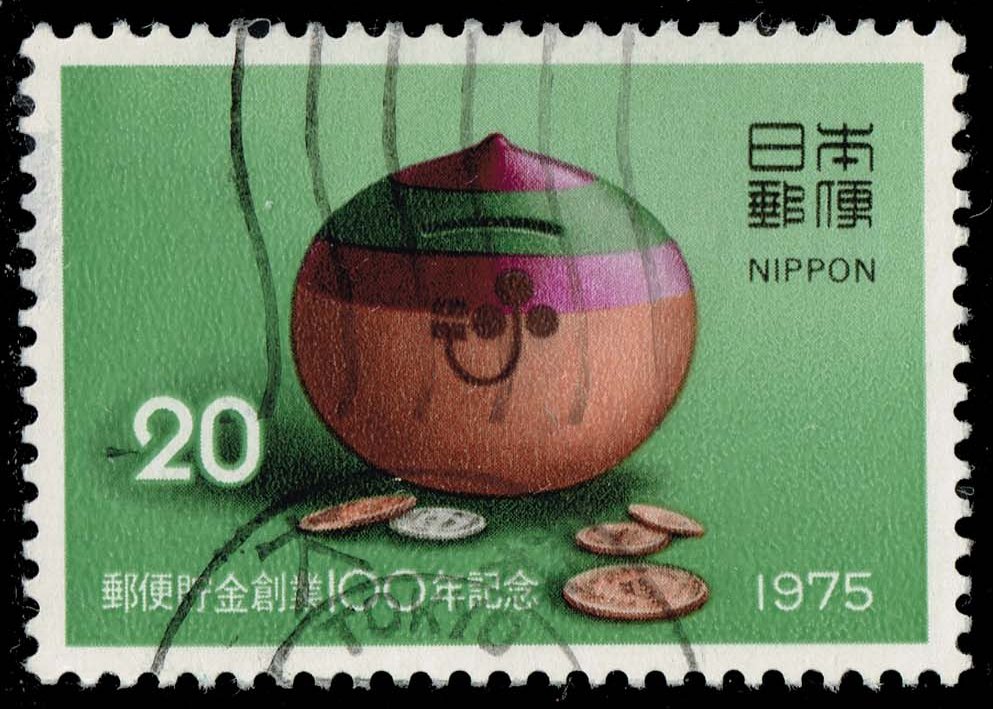 Japan #1235 Savings Box and Coins; Used