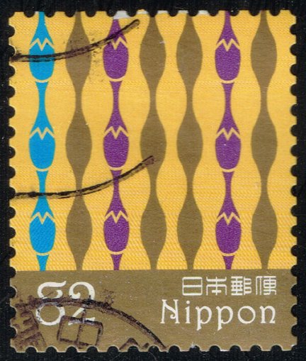 Japan #4003j Eggplant in Tatewaku Pattern; Used