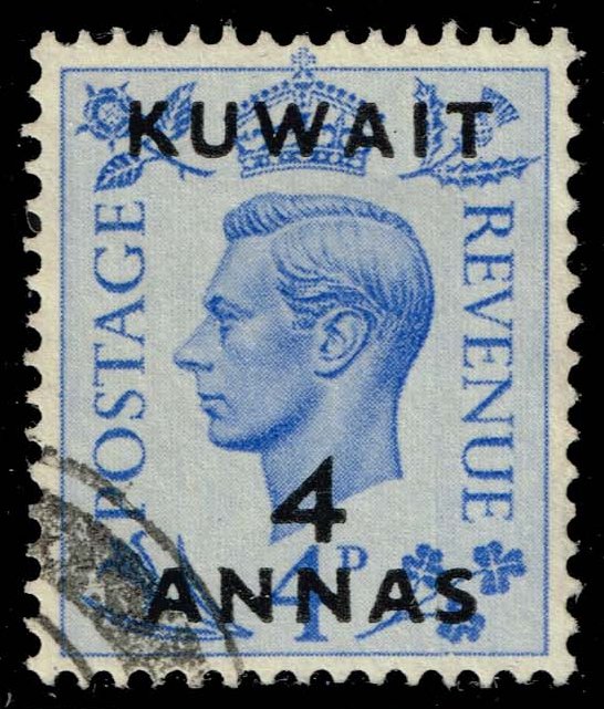 Kuwait #98 King George VI; Used