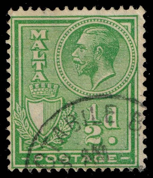 Malta #132 King George V; Used