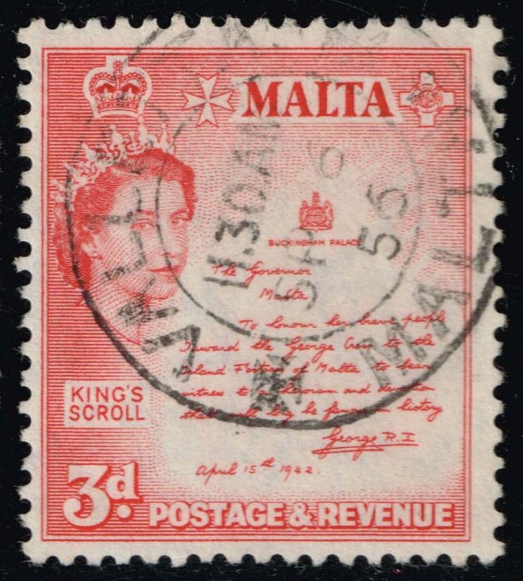 Malta #252 King's Scroll; Used