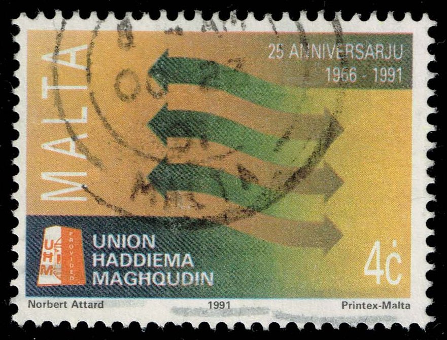 Malta #778 Union Haddiema Maghqudin; Used