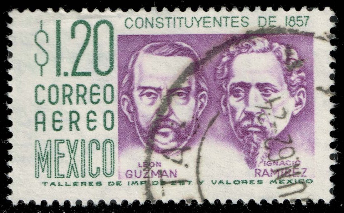 Mexico #C237 Leon Guzman and Ignacio Ramirez; Used