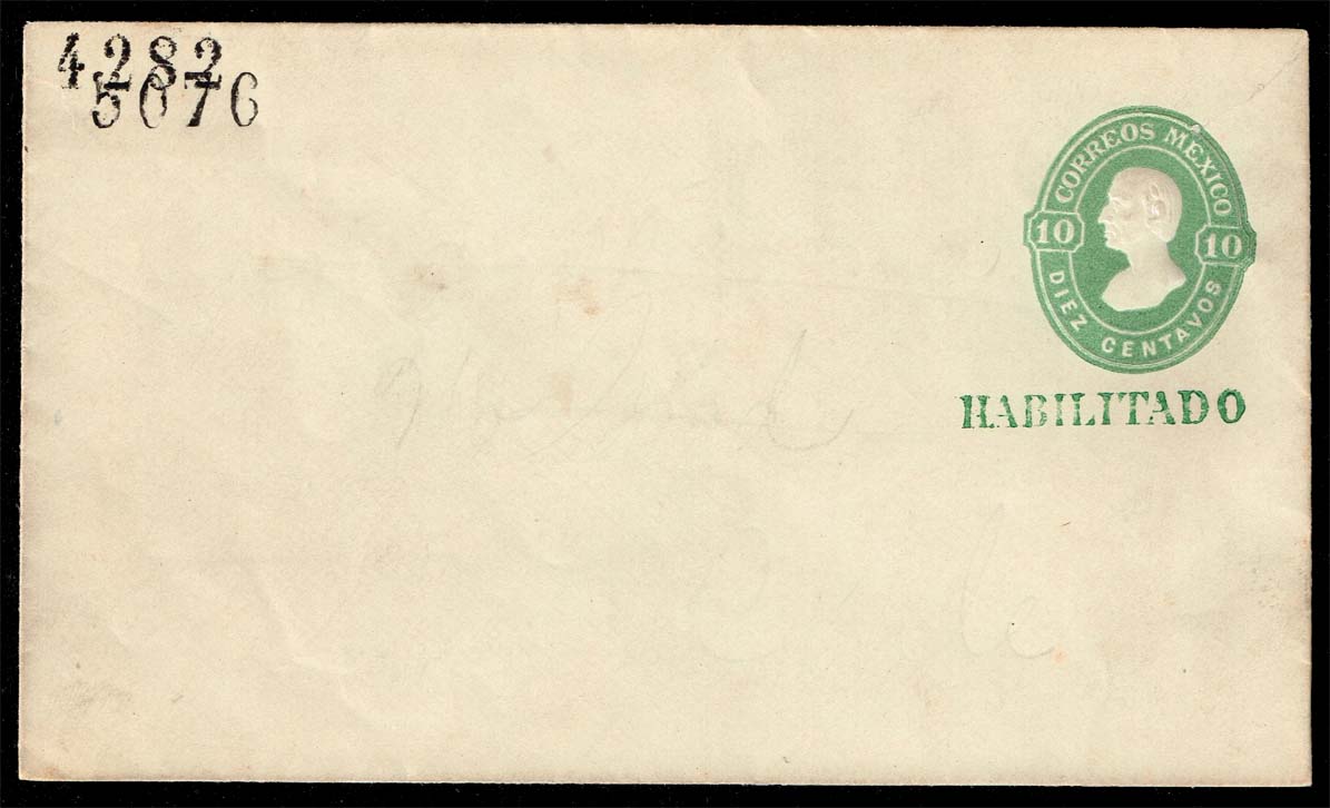 Mexico Postal Stationery H&G #B10a; Unused
