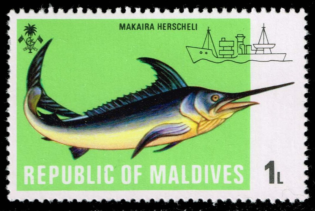 Maldives #436 Herschel's Marlin; MNH
