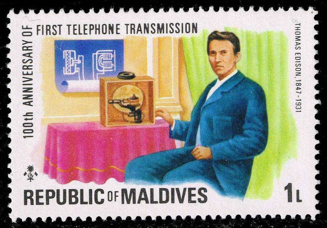 Maldives #631 Thomas A. Edison; MNH