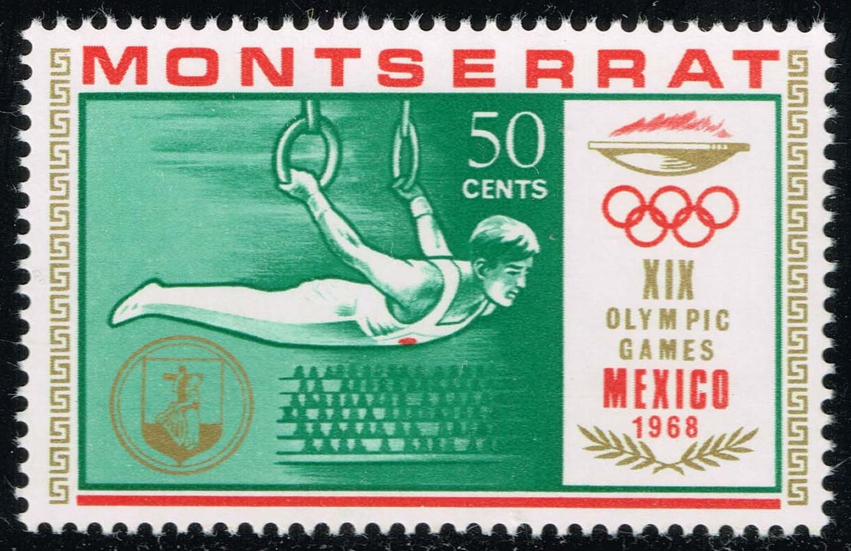 Montserrat #201 Gymnastic Rings; MNH