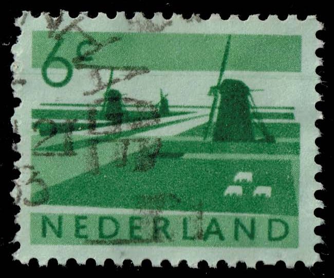 Netherlands #401 Windmills; Used