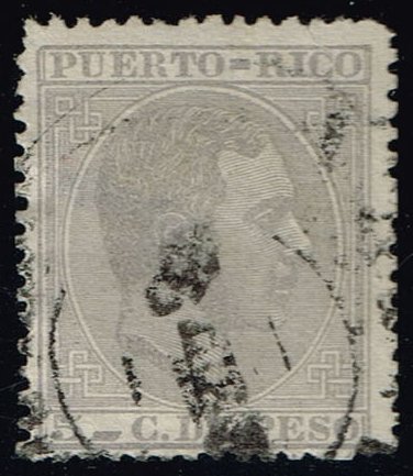 Puerto Rico #68 King Alfonso XII; Used