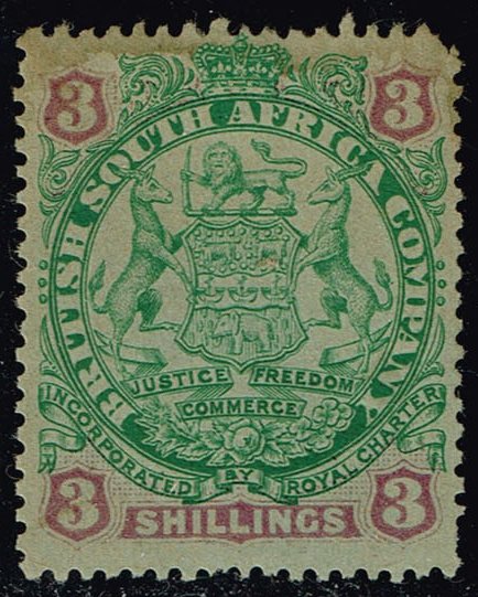Rhodesia #36 Coat of Arms; Unused