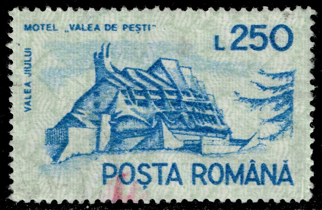 Romania #3681 Motel Valea de Pesti - Valea Jiului; Used