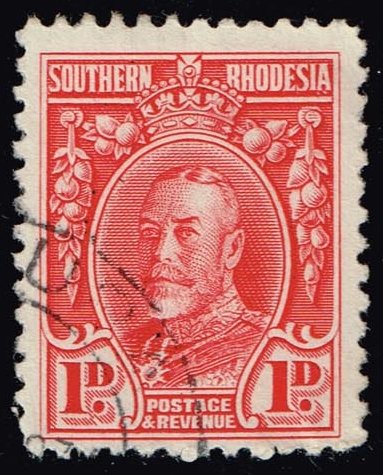 Southern Rhodesia #17c King George V; Used