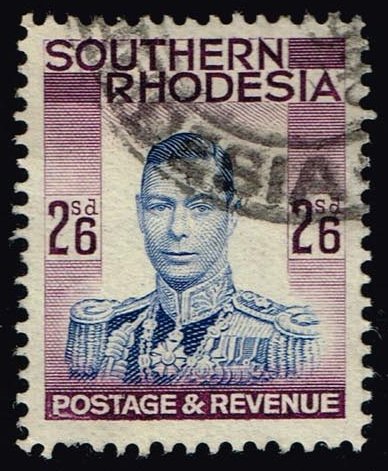 Southern Rhodesia #53 King George VI; Used