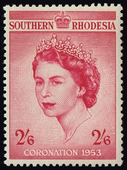 Southern Rhodesia #80 Queen Elizabeth II; Unused
