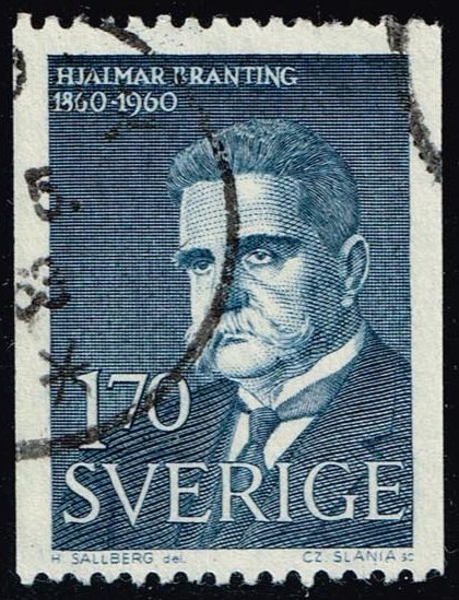 Sweden #565 Hjalmar Branting; Used