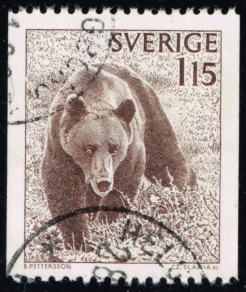 Sweden #1234 Brown Bear; Used